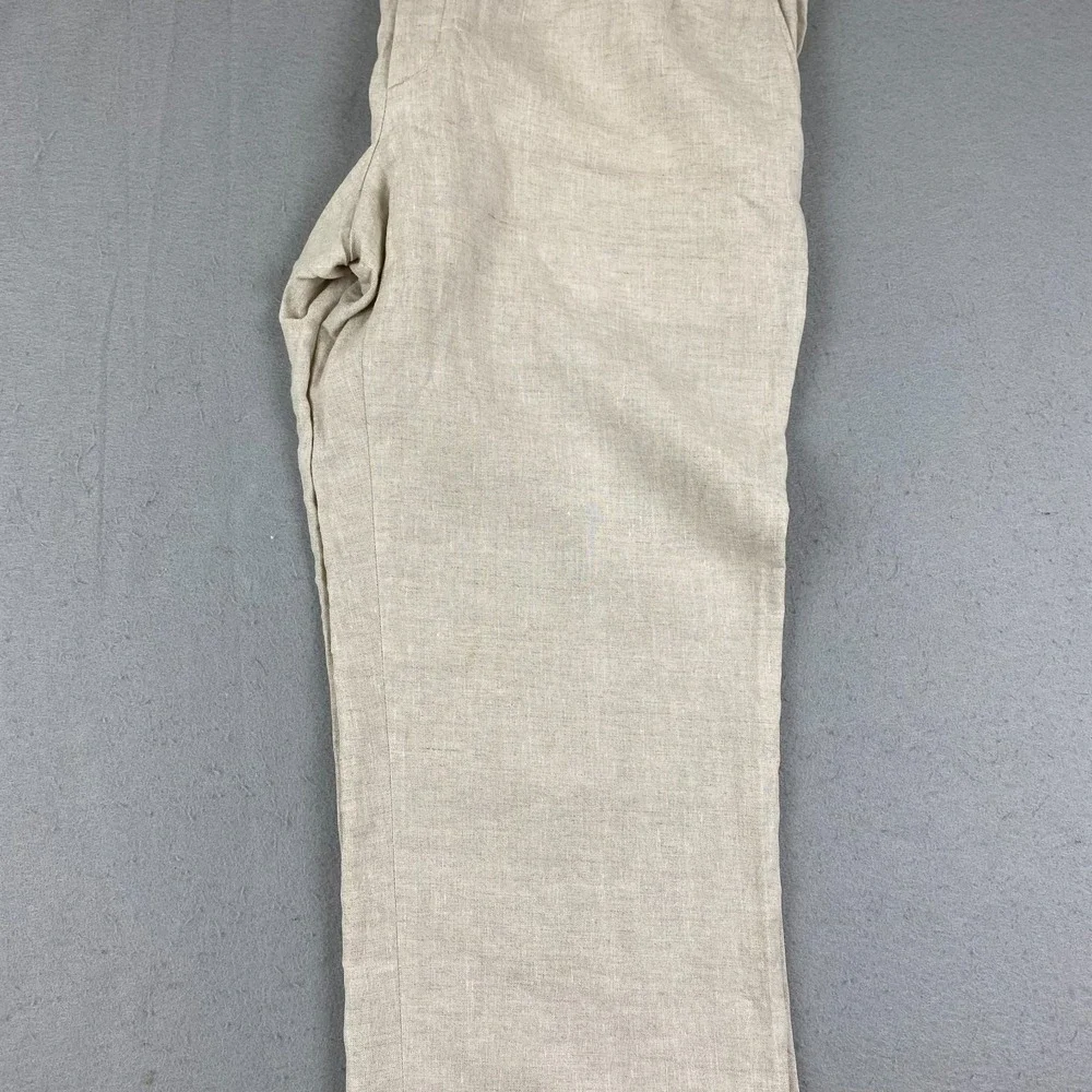 Brioni Cannes Dress Pants Linen Mens 36x31 Linen Flat Front Straight Leg NEW